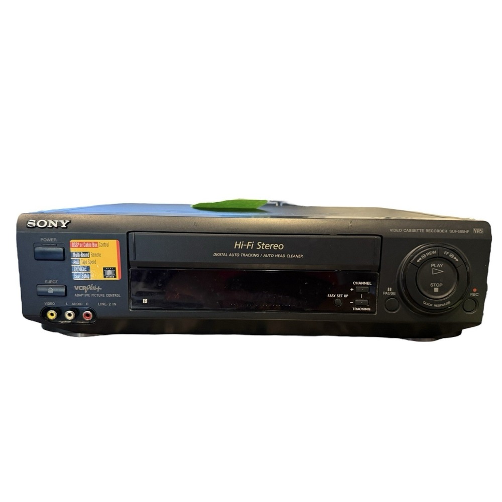 Sony SLV-685HF VHS VCR Player ~ For Parts. Turns On Does Not Play Tape